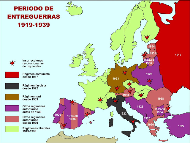 4º.6.El periodo de entreguerras: el Totalitarismo y el Crack del 29.